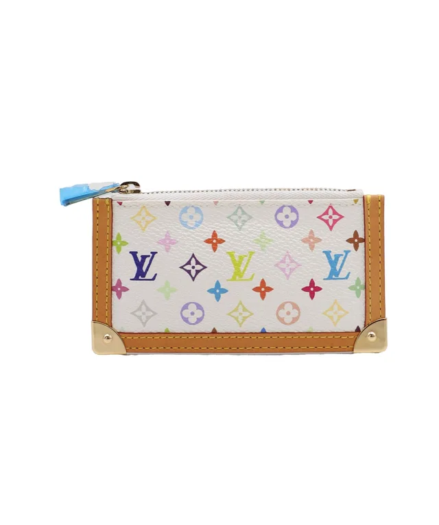 Louis Vuitton Monogram Multicolor Pochette Cles Purse White M92655 Auth in White from Luxury Promise