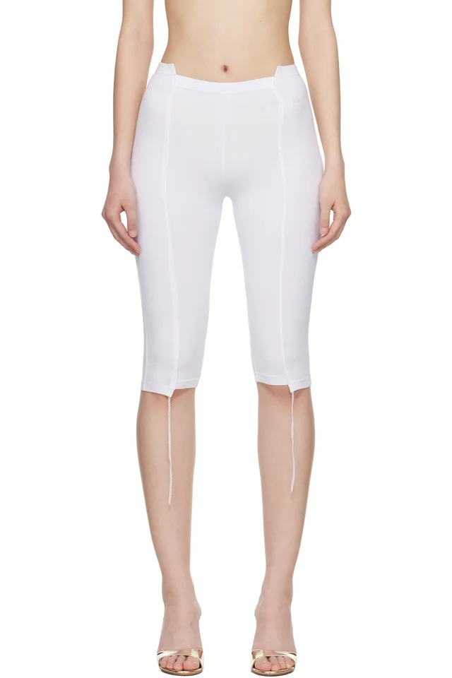 VETEMENTS White Cut-Up Capri Trousers, image 1 of 1 from SSENSE