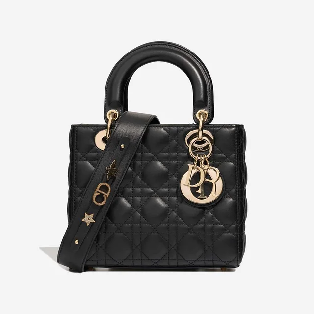 Dior Lady Small Lamb Black in Black Lambskin from SACLÀB, photo 3 of 9