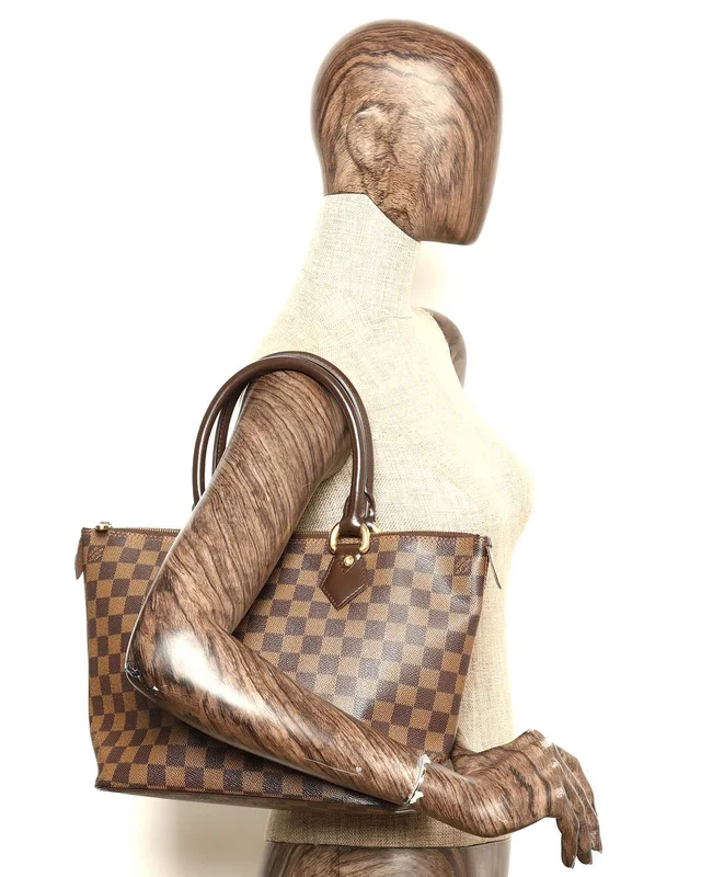 Louis Vuitton Damier Ebene Saleya PM Bag in Brown Canvas from A Retro Tale, photo 9 of 9