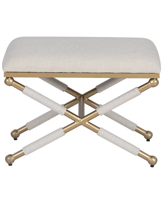 Linon Campaign Rope Stool, image 1 of 1 from Rue La La