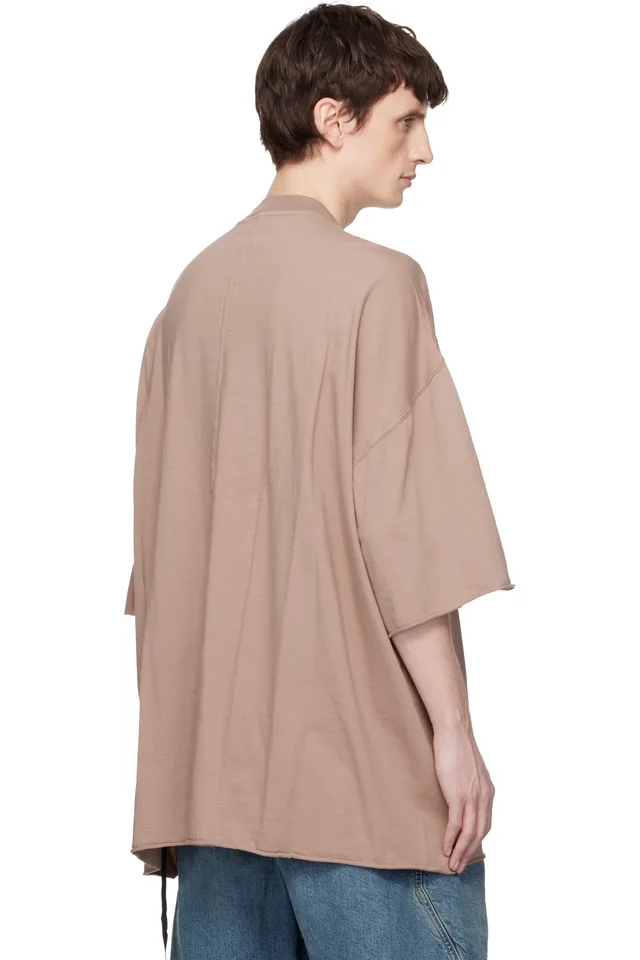 Rick Owens DRKSHDW Taupe Temple Tommy T-shirt, photo 3 of 4 from SSENSE