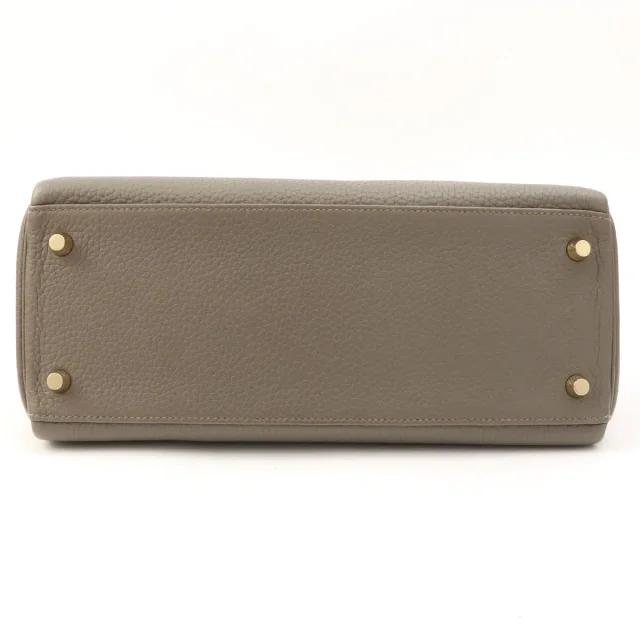 Hermès 2016 Kelly 28 Etoupe in Taupe Clemence leather from VINTAGE QOO TOKYO, photo 10 of 14