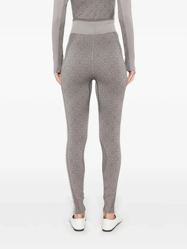 Casablanca monogram-pattern leggings, photo 5 of 6 from SENSER