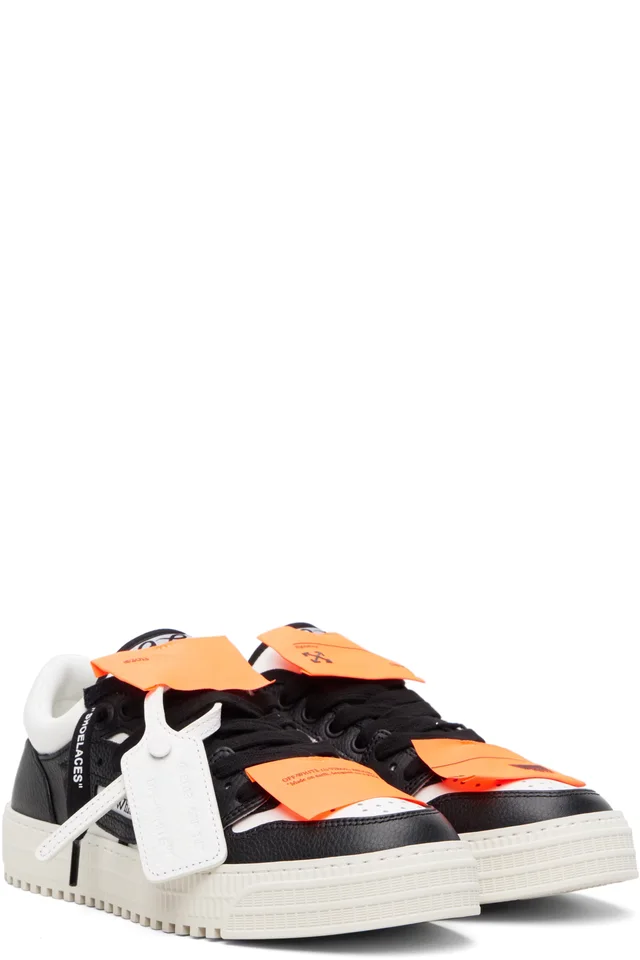 Off-White White & Black 3.0 Court Low Top Sneakers, photo 4 of 5 from SSENSE