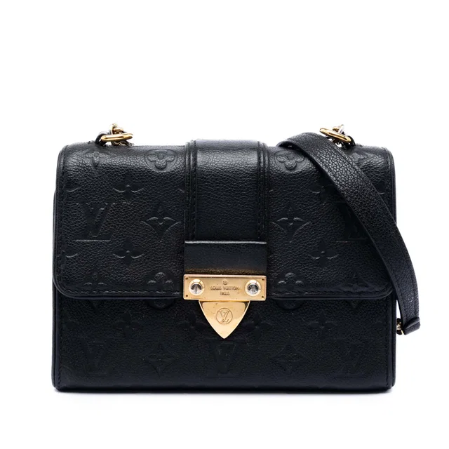 Black Louis Vuitton Monogram Empreinte Saint Sulpice BB Crossbody Bag in Black Leather from Designer Revival