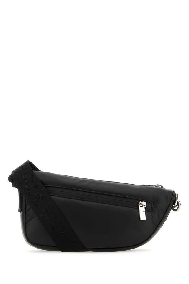 Burberry Shield Crossbody Bag — Black in Black Calfskin from HEWI