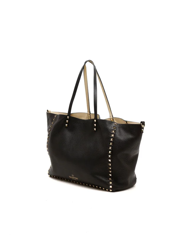 Valentino Garavani Rockstud Spike Tote Bag in Leather from A Retro Tale, photo 2 of 7