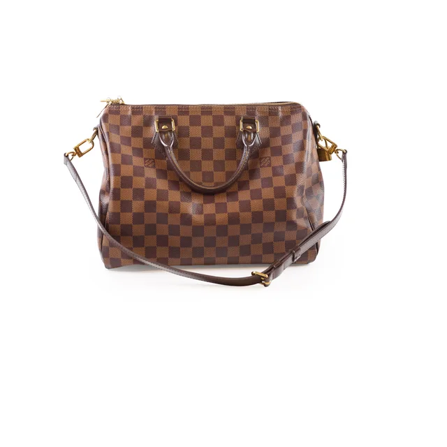Louis Vuitton Speedy Bandoulière 30 Damier Ebène in Brown Canvas from The Purse Affair