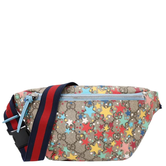 Gucci Kids Web GG Supreme Stars Canvas Belt Bag Beige 502095 in Beige Canvas from Dallas Designer Handbags