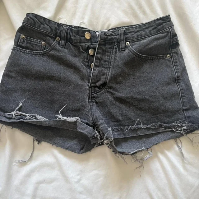 FRED Women's Shorts - Black - 4 from Depop