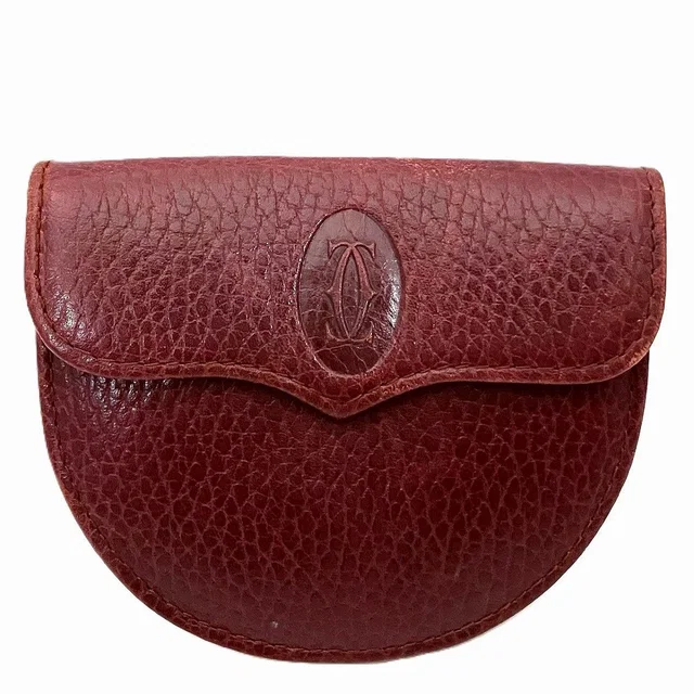 Cartier Must Calf Leather Coin Case in Calfskin from LuxUness