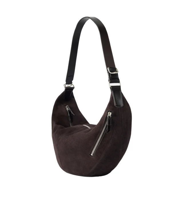 Lemaire Quiver Clip bag in suede leather, photo 3 of 6 from SENSER