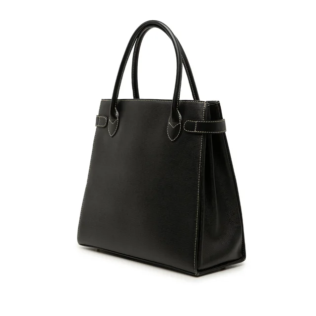 Black Burberry Leather Handbag in Black Leather from Designer Revival, photo 2 of 2