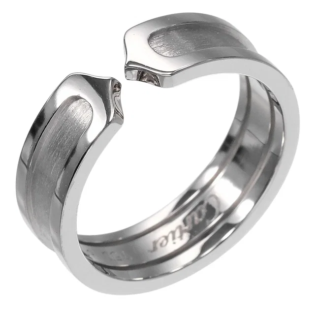 Cartier 2C Au750 White Gold Ring Size 20 in White from LuxUness