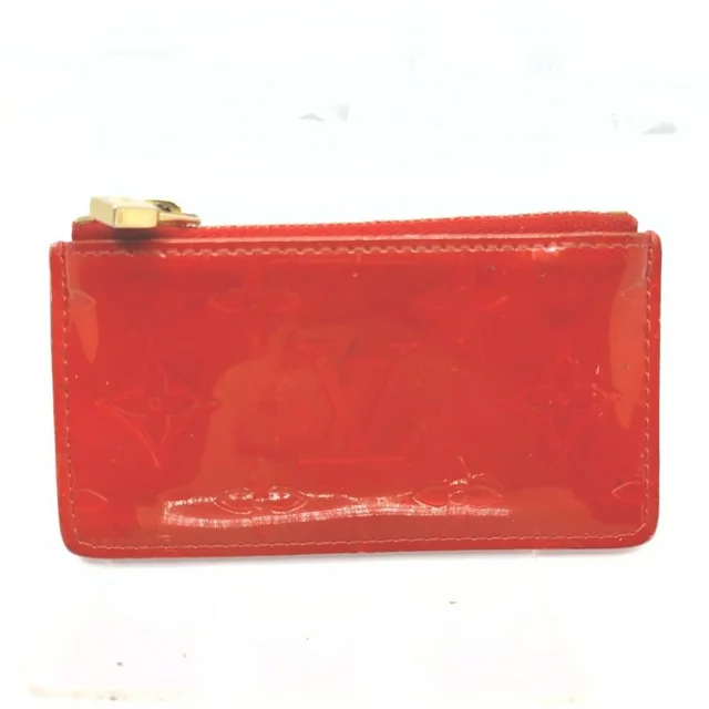 Louis Vuitton Red Monogram Vernis Key Pochette Cles Keychain in Red from Bagriculture