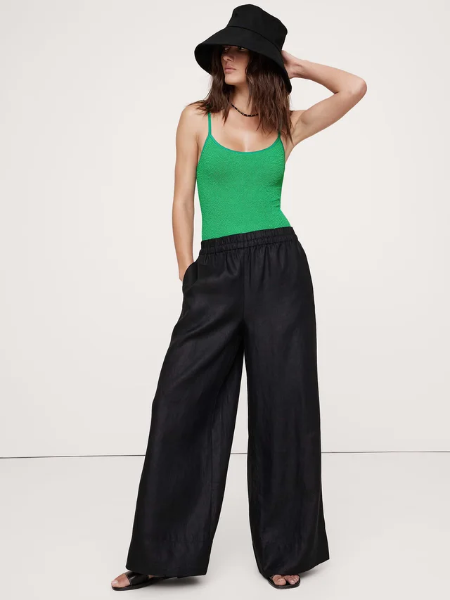Banana Republic Pamela One-Piece Swimsuit by Hunza G in Emerald Green, photo 3 of 4 from Banana Republic (US)