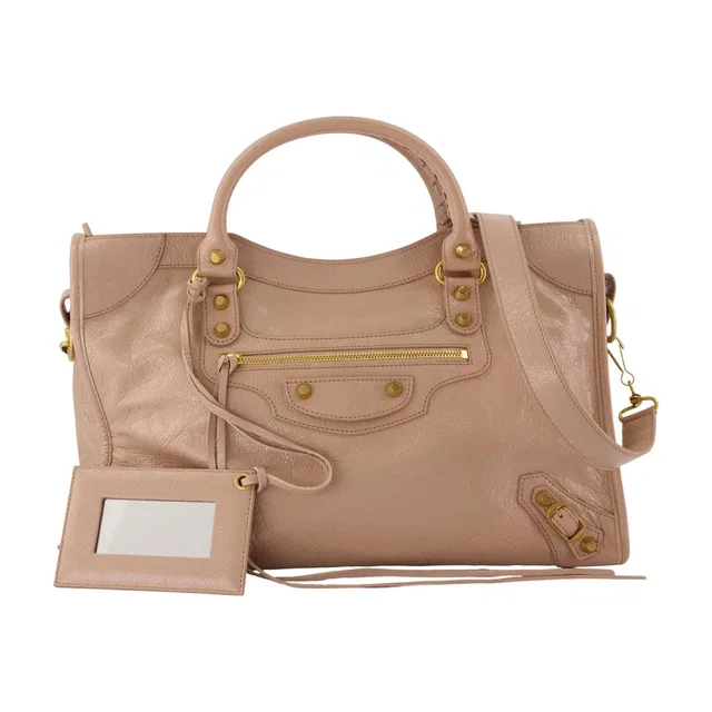 Balenciaga Top Handle Bag — Beige Lambskin in Beige Lambskin from HEWI