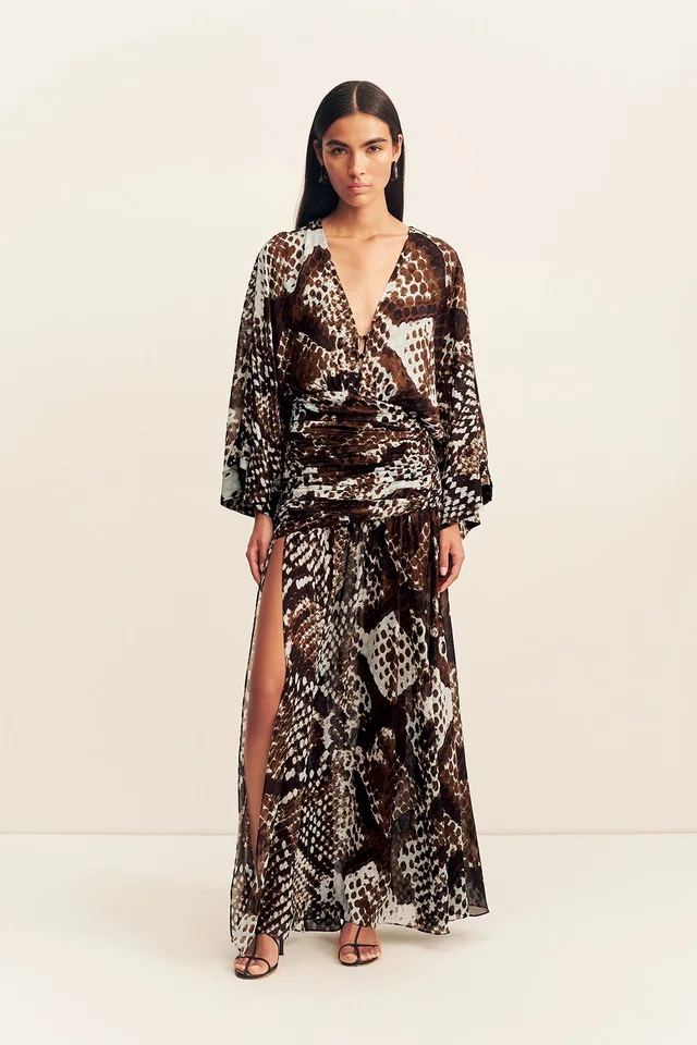 Shona Joy MAIA LONG SLEEVE PLUNGED MAXI DRESS from Shona Joy, photo 1 of 1