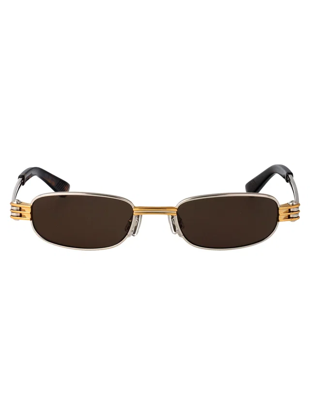 Bottega Veneta Bv1381s Sunglasses — Gold Metal in Gold from HEWI