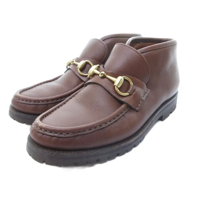 Gucci Horsebit Leather Shoes Mock Toe Brown in Brown Leather from The Reluxe