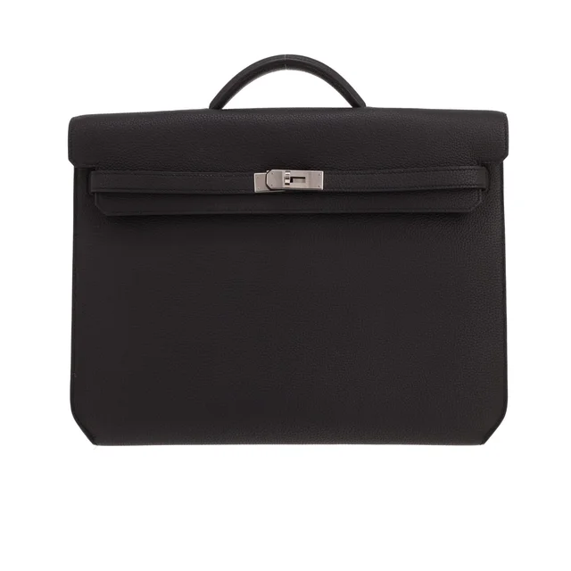 Hermès Kelly Dépêches briefcase in Black Togo leather from Collector Square, photo 2 of 5