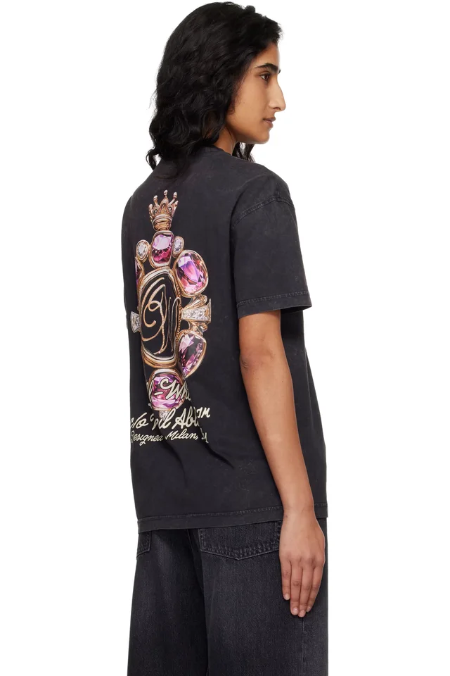 Off-White Black Royal Jewels T-shirt, photo 3 of 4 from SSENSE