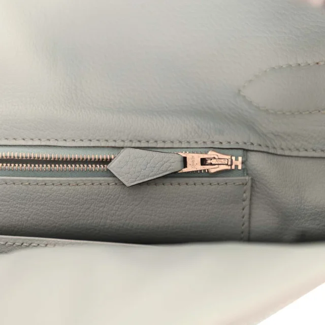 Hermès Vintage Shoulder Birkin 42 JPG Ciel Clemence Palladium Hardware in Clemence leather from Madison Avenue Couture, photo 9 of 9