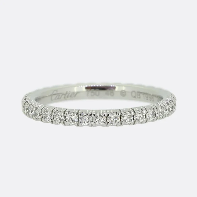 Étincelle de Cartier Diamond Eternity Ring Size H (46) from The Vintage Jeweller