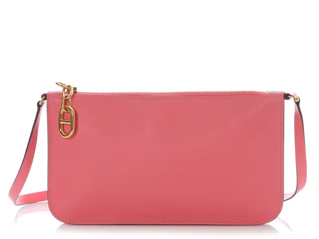 Hermès Pink Chèvre Zipengo Chaîne d’Ancre To Go Pouch in Pink Goatskin from Ann's Fabulous Finds