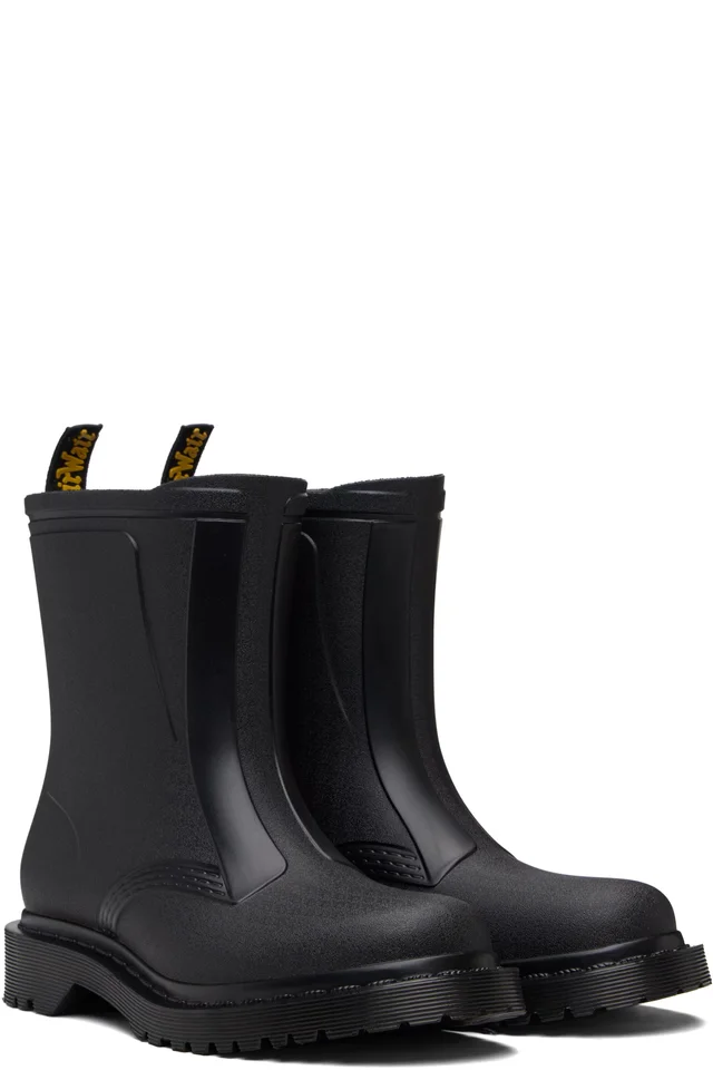 Dr. Martens Black 1460 Rain Waterproof Boots, photo 4 of 5 from SSENSE