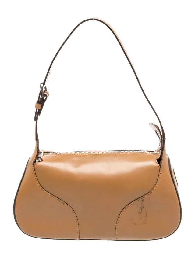 Bally Leather Shoulder Bag in brown|red Leather from The RealReal