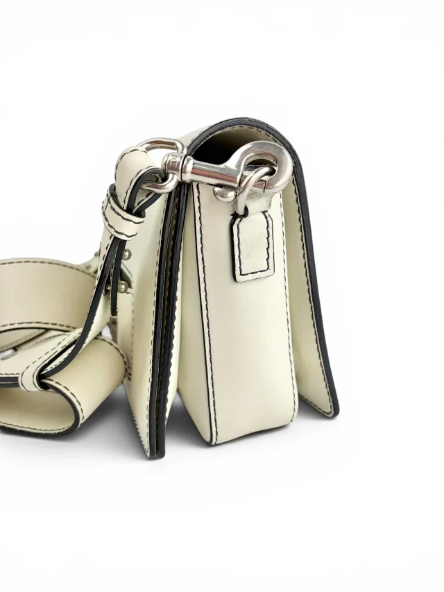 Dior Off White Dio(r)evolution Crossbody Bag in White Leather from Season 2 Consign, photo 2 of 3