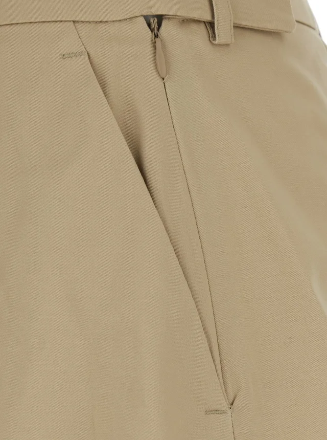 LEPLAIN beige Shorts with pleated design in Tech Fabric women in Beige, photo 5 of 6 from Gaudenzi Boutique