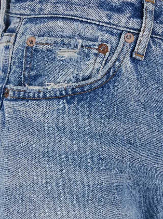 AGOLDE Blue Blue Jeans with Bleached Effect and Five-Pocket Design in Denim Men in Blue, photo 6 of 6 from Gaudenzi Boutique