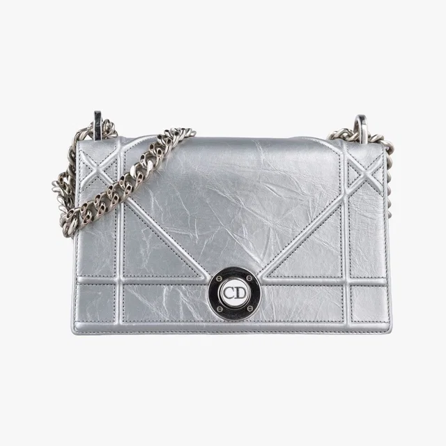 Dior Diorama Silver Leather in Silver Leather from The Reluxe