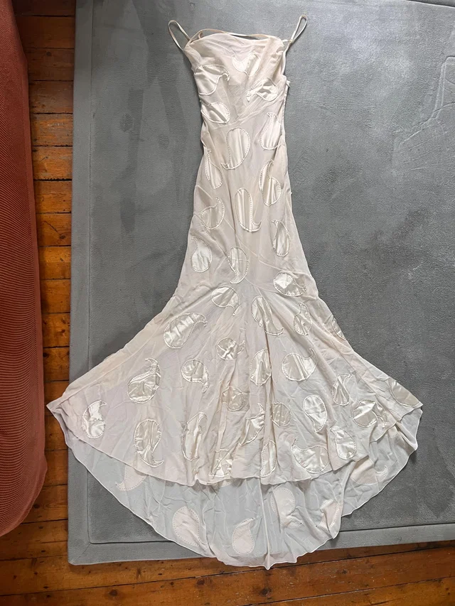 Jacquemus Ivory Cotton Draggiu Maxi Dress/Gown in White from HEWI
