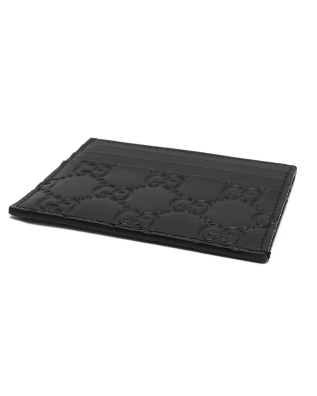 Gucci GG Emblem Card Holder in Leather from A Retro Tale, photo 4 of 5