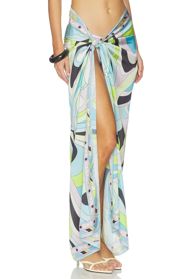 Cin Cin Long Scarf Skirt in Mars Blue, photo 2 of 6 from REVOLVE (Canada)