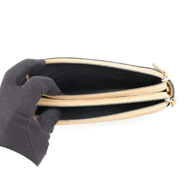 Chanel Matelasse ChainShoulder Bag Black/BeigeAP4743 Lambskin suede in Black Lambskin from GALLERY RARE, photo 9 of 20