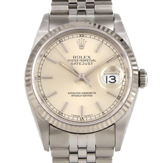 Rolex Datejust 16234 SSxWG Automatic W number in Dial color: Silver Case: Stainless steel x white gold Bracelet: stainless steel from KOMEHYO