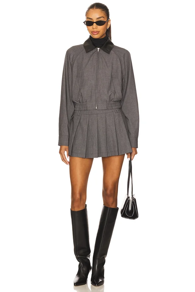 NIA Fennel Skort in Charcoal, photo 5 of 6 from REVOLVE (Canada)
