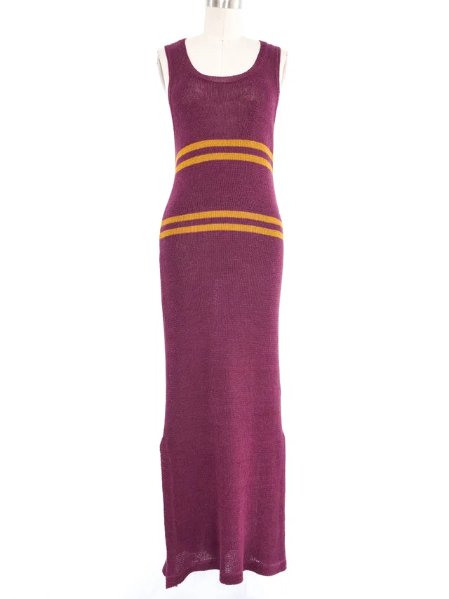 Marni Striped Knit Tank Dress from Arcade Vintage