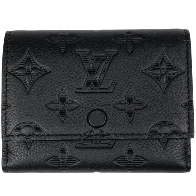 Louis Vuitton Victor Wallet Monogram Shadow Leather Noir in Black Leather from The Reluxe