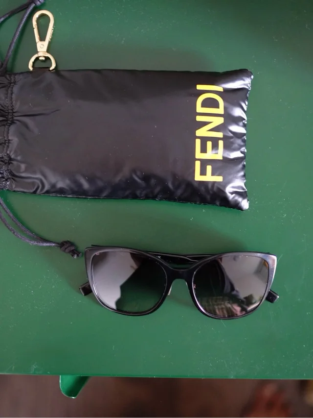 Fendi Women’s Black Cat Eye Sunglasses Acetate in gold|black from Poshmark