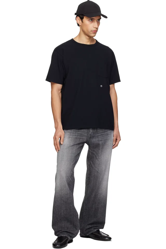 nanamica Black COOLMAX Jersey Pocket T-shirt, photo 4 of 4 from SSENSE
