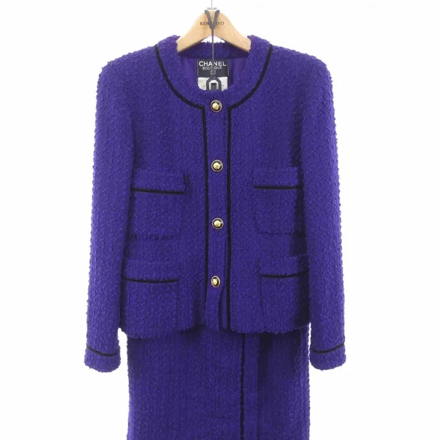 Chanel 93A Vintage Suit Purple in Purple from The Reluxe