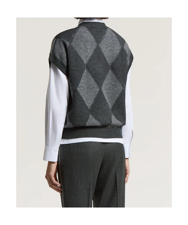 Peserico Argyle-patterned vest, photo 3 of 3 from SENSER