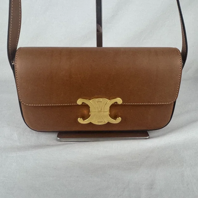 Celine Claude Shoulder Bag in calfskin, Calfskin leather, Metal from Reowned, photo 2 of 12