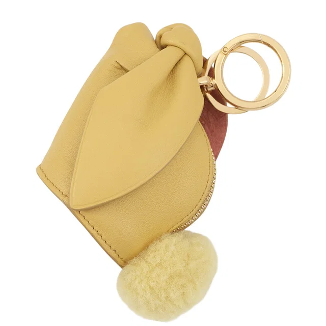 Loewe Animal Bag Charm - Rabbit Yellow Leather in Yellow Leather from GALLERY RARE